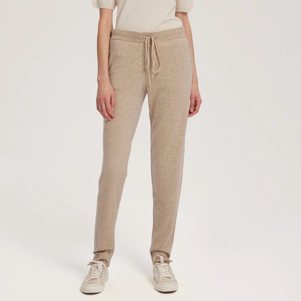 Mid Rise 100% Cashmere Joggers